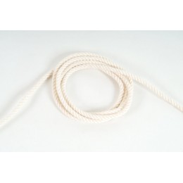 Provaz, bavlněné lano 4,5mm, šňůra přírodní bílá, galanterie, metráž