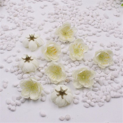 Květ třešeň, textilní dekorace, květina bílá