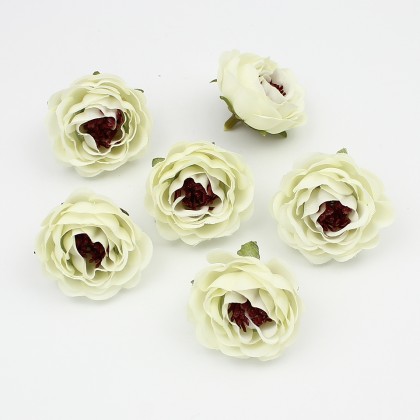 Květ kamélie, textilní dekorace, květina bílá