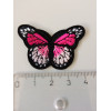 Nažehlovačka, nášivka, aplikace motýl růžový - malý 