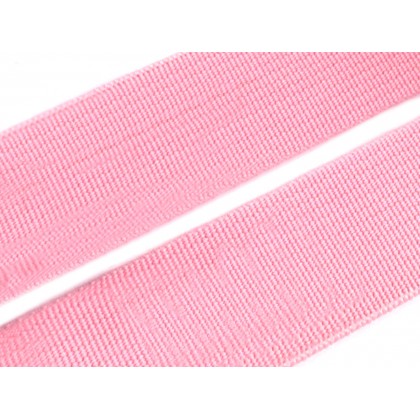 Guma, pruženka prádlová světle růžová 20mm, metráž