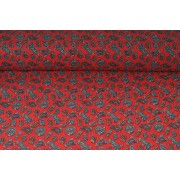 Plátno bavlněné červené ORIENT, metráž, látky