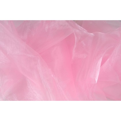 Organza růžová, látka, metráž šíře 150 cm, AKCE, SLEVA -50%, 