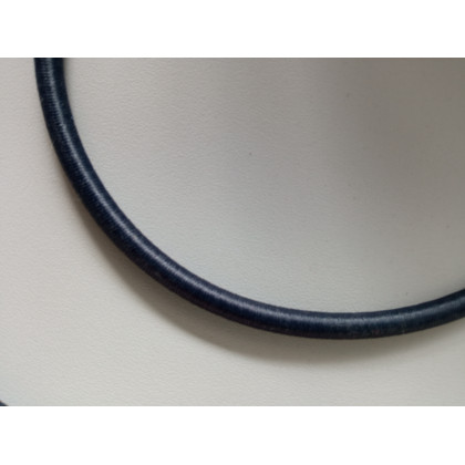 Guma, pruženka kulatá kloboučnická tmavě šedá 5 mm, metráž